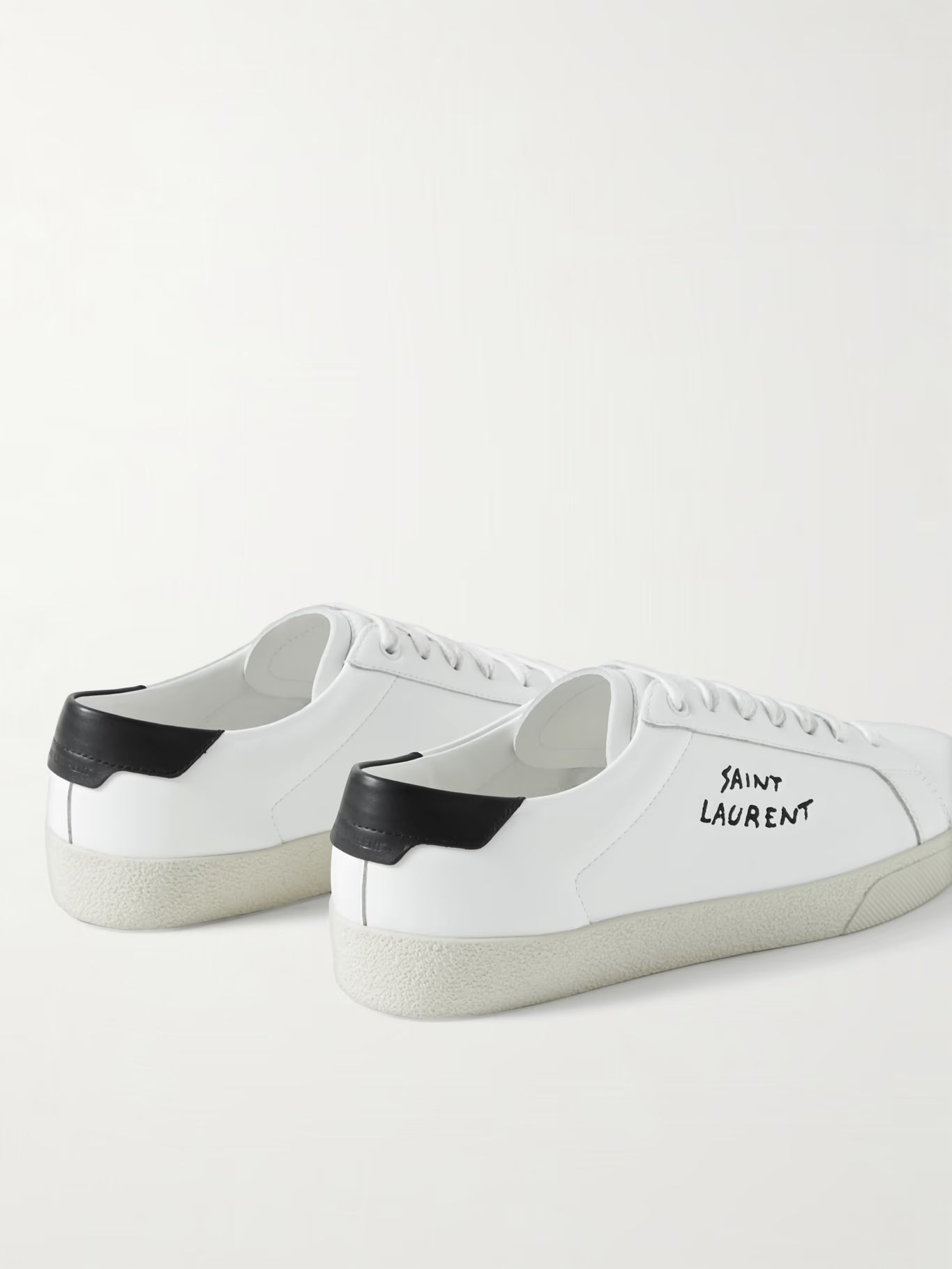 Court White Leather Low Top Sneakers