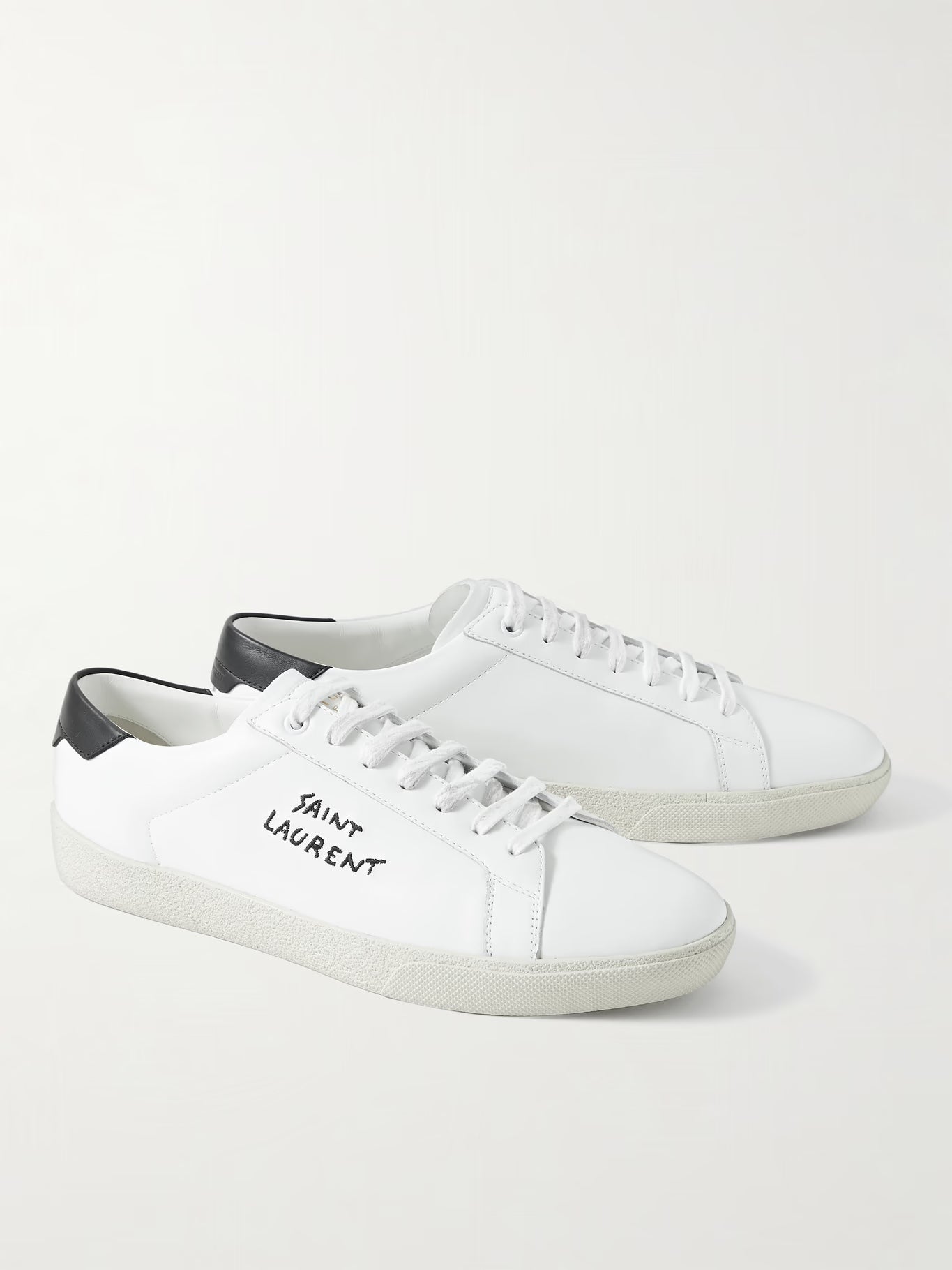 Court White Leather Low Top Sneakers