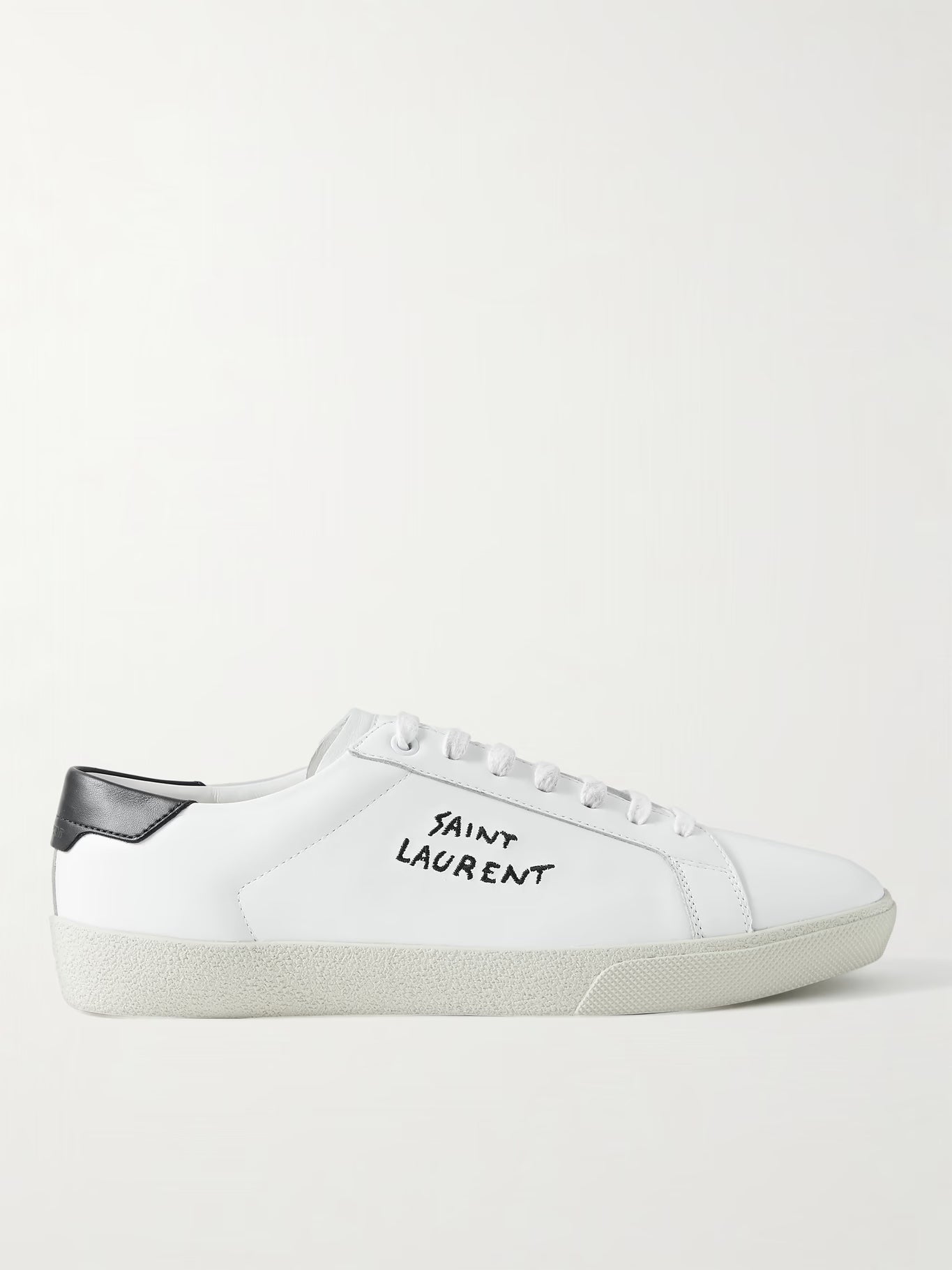 Court White Leather Low Top Sneakers