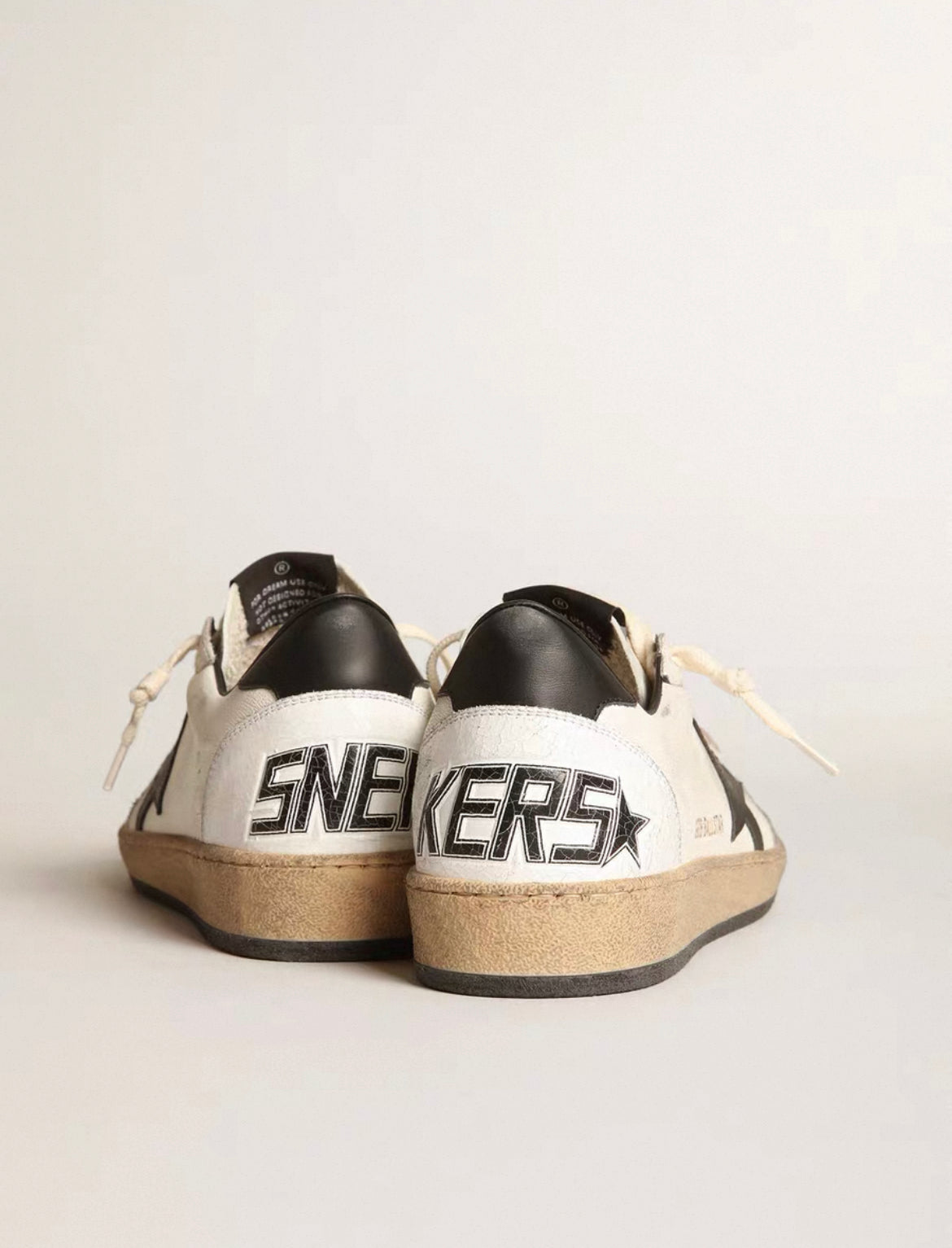 Golden Goose Mens Ball Star White Black