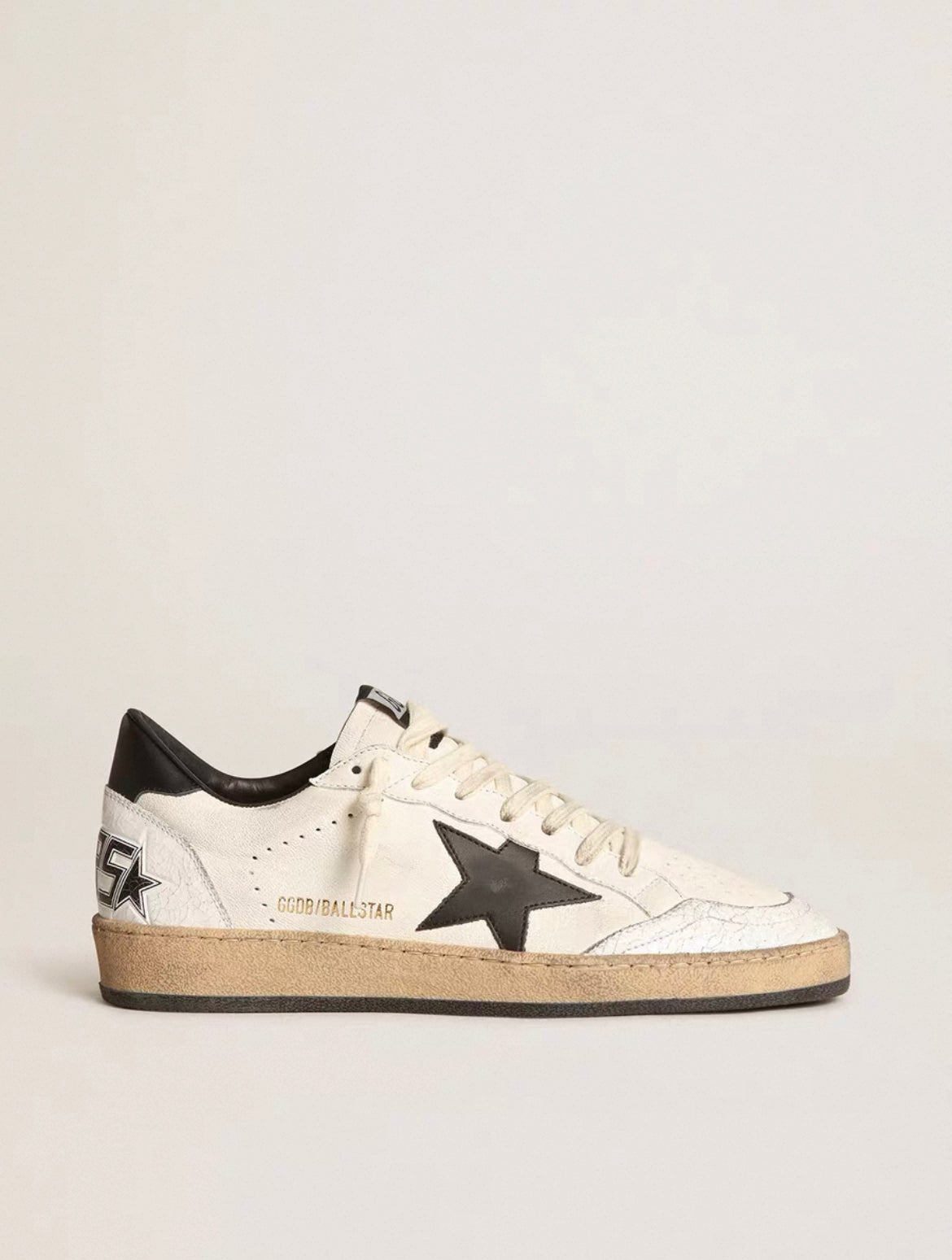 Golden Goose Mens Ball Star White Black