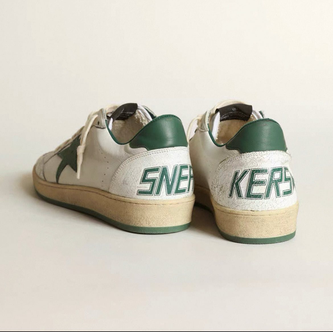 Golden Goose Men's Ball Star Green White
