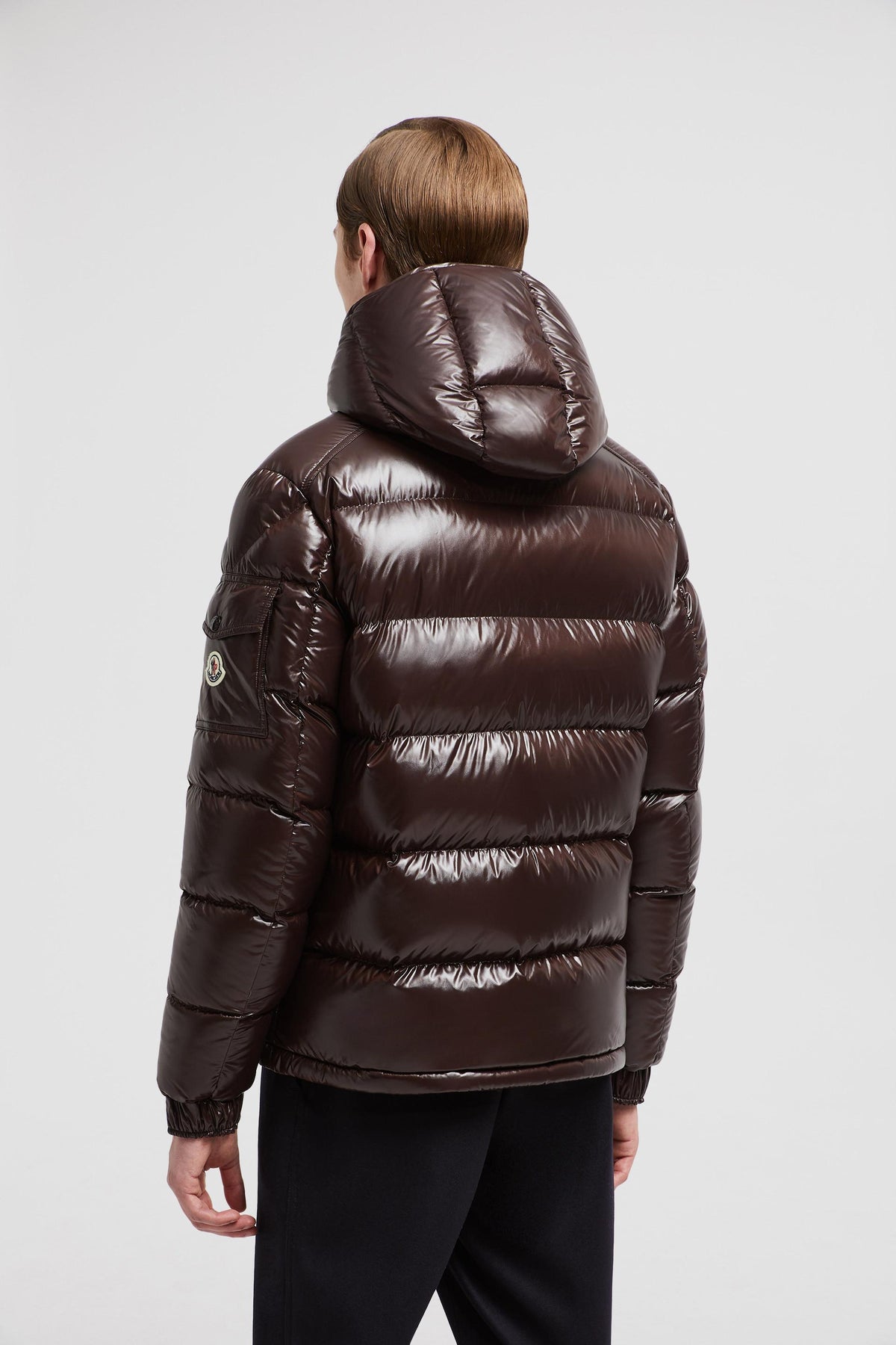 MONCLER MAYA HOODED DOWN JACKET (Brown)