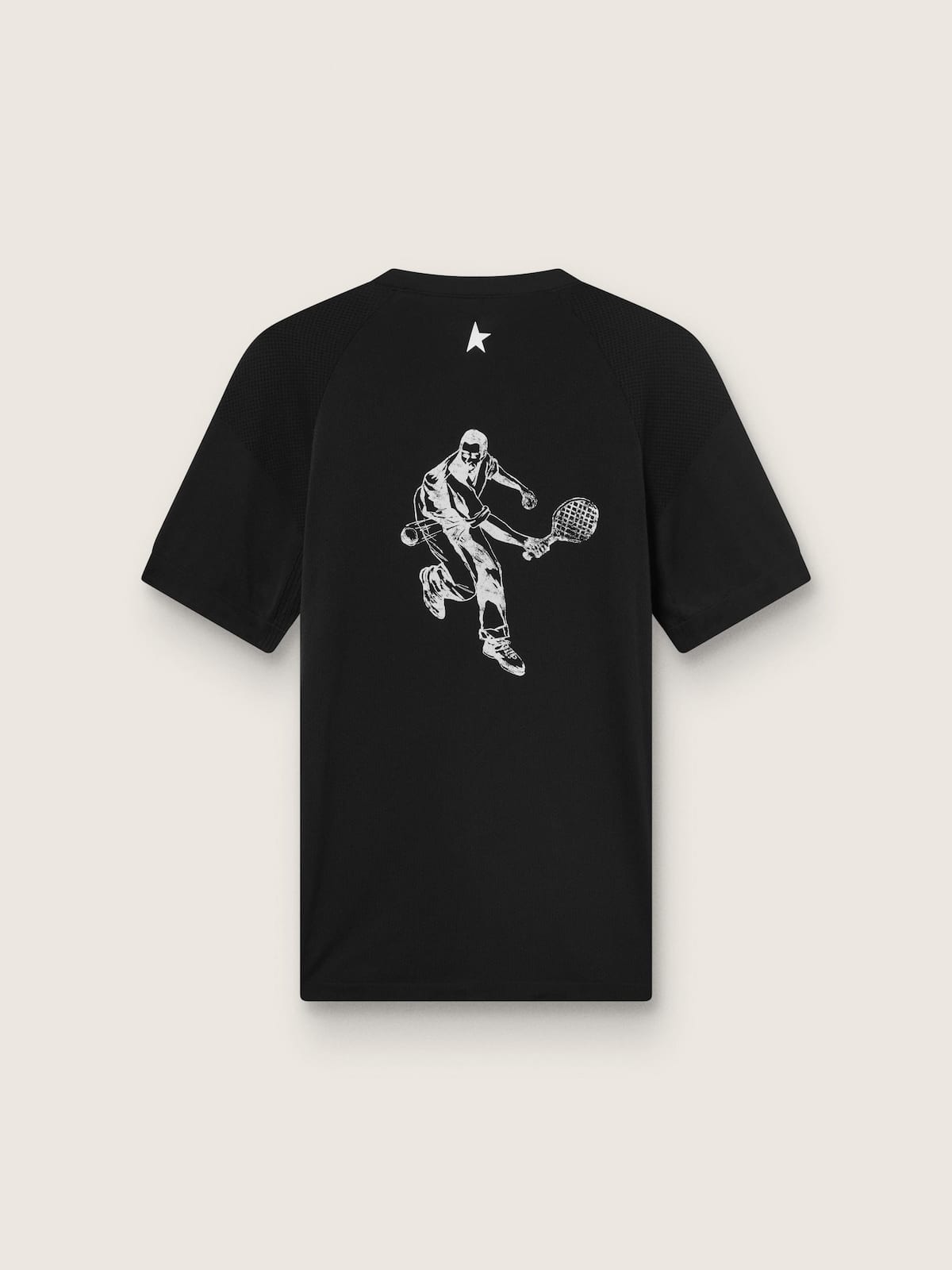 GOLDEN GOOSE Black tee with print on the back
