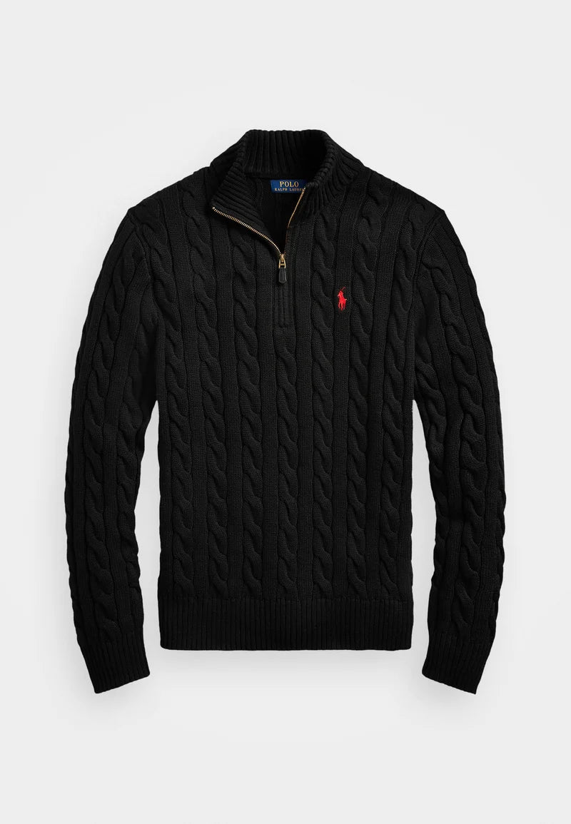 Ralph lauren cable knit quarter-zip