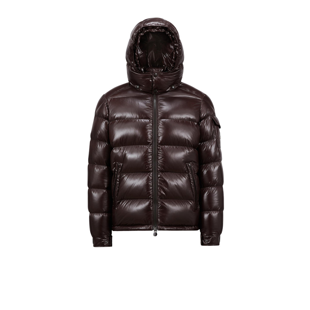 MONCLER MAYA HOODED DOWN JACKET (Brown)
