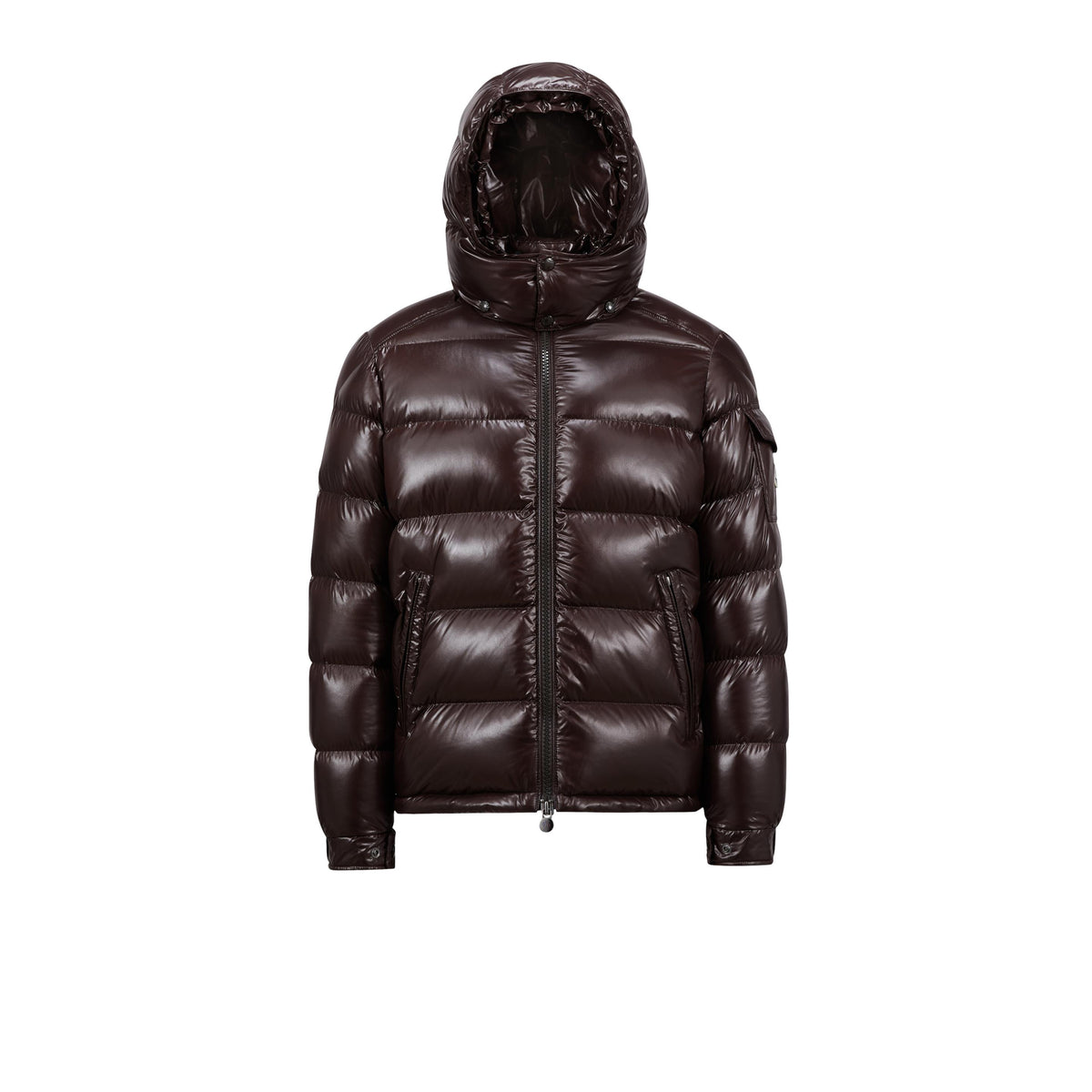 MONCLER MAYA HOODED DOWN JACKET (Brown)