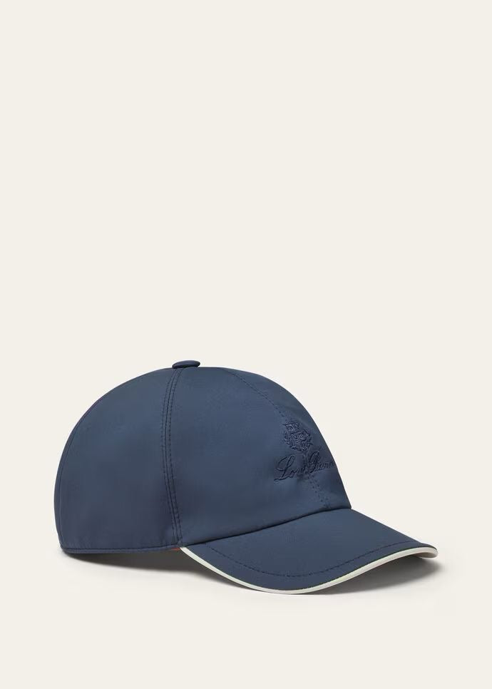 elfbar elfa master akku Loro Piana - Blue cap with logo embroidery FAB1977 main image 0