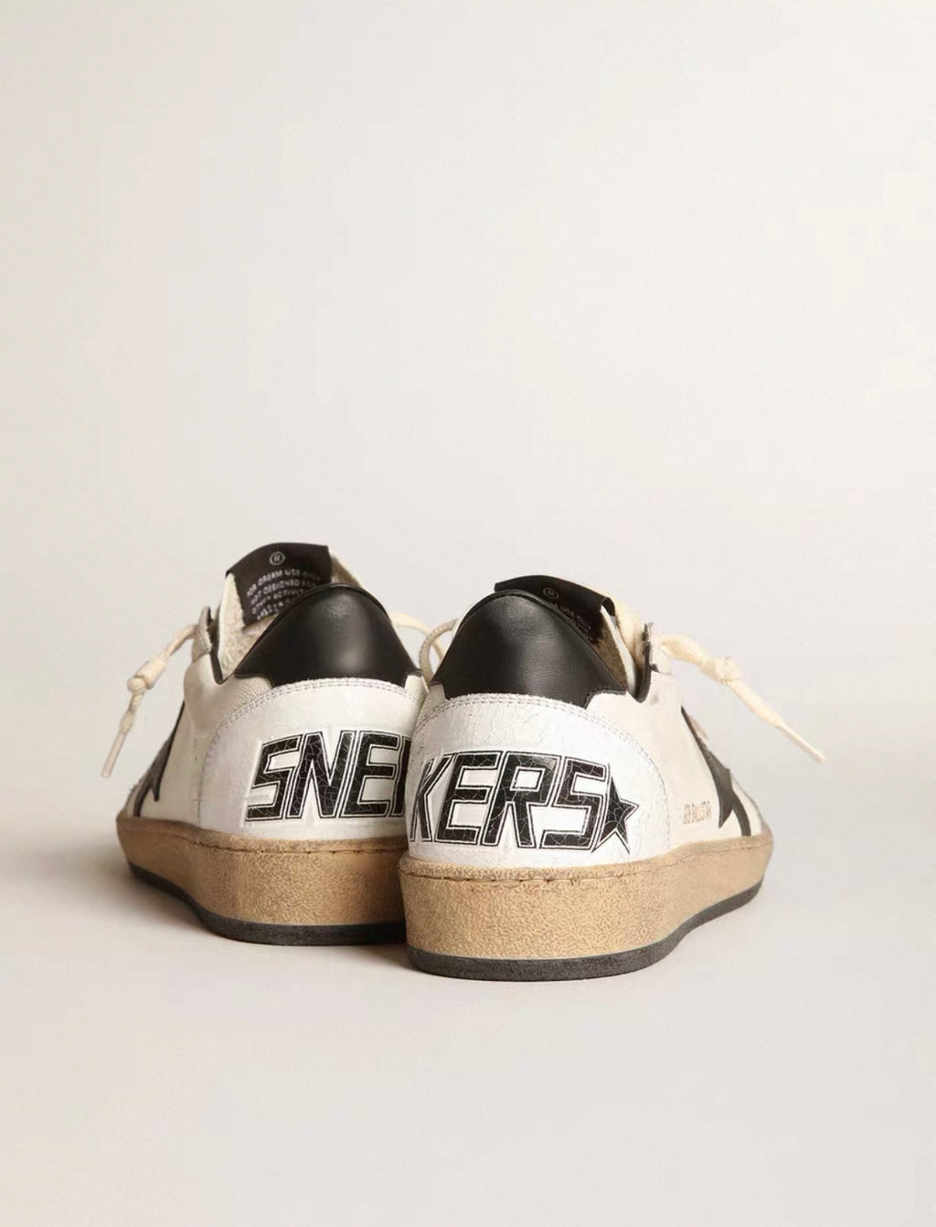 Golden Goose Mens Ball Star White Black