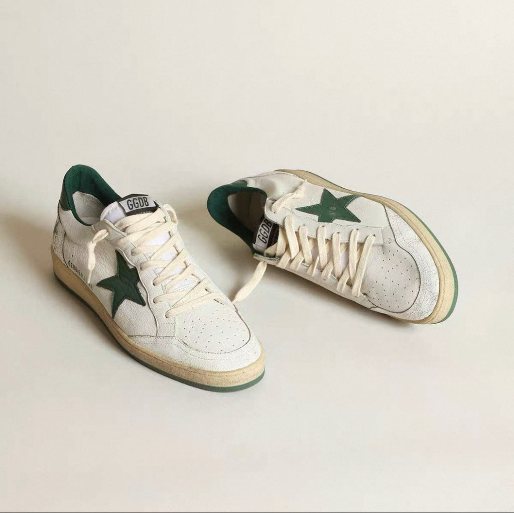 Golden Goose Men's Ball Star Green White