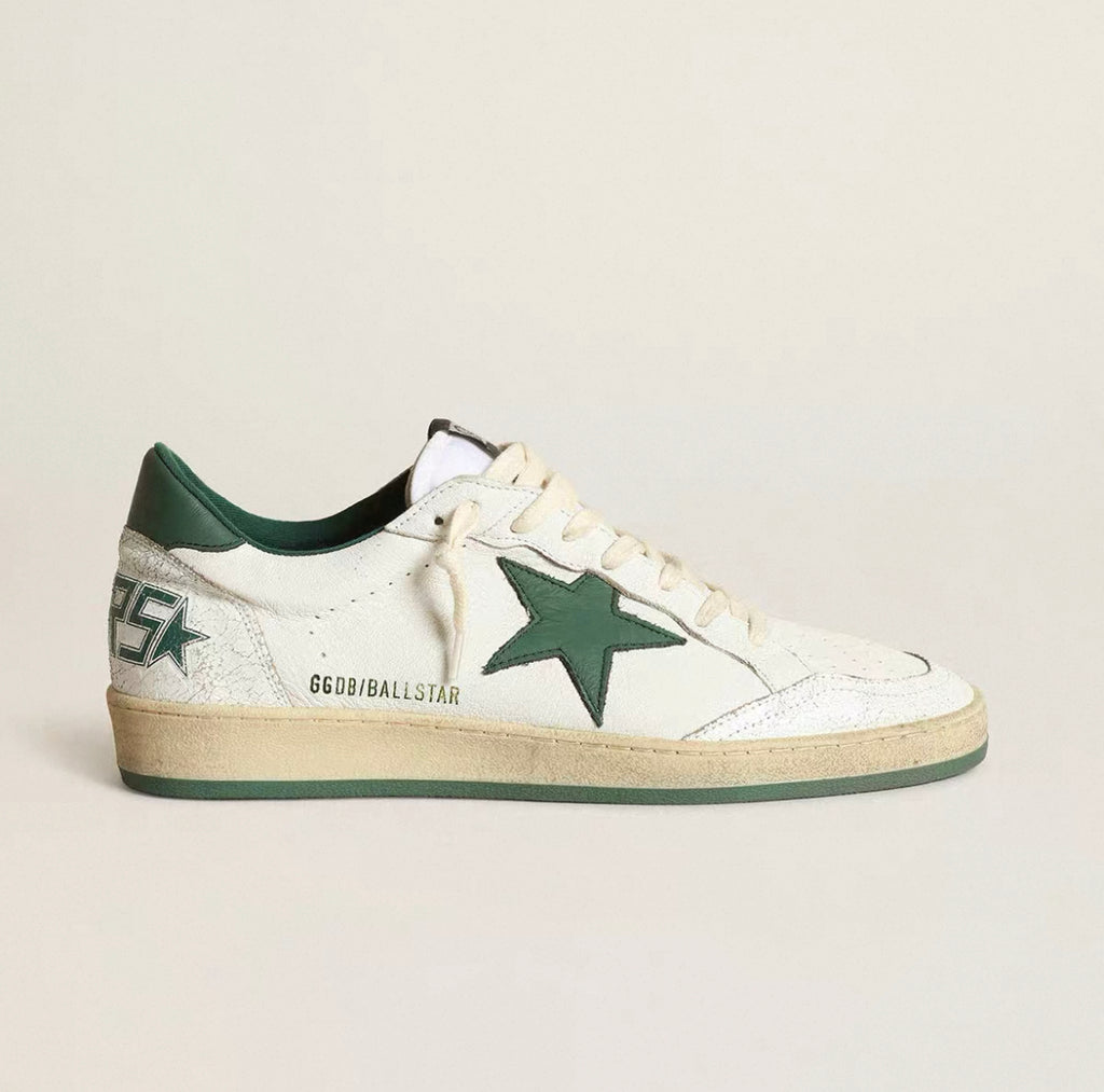 Golden Goose Men's Ball Star Green White